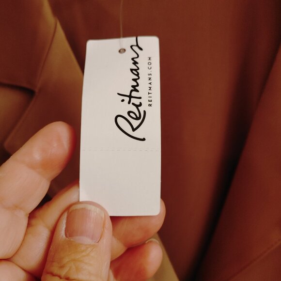 NWT SATINY NOTCHED COLLAR BOXY PAJAMA STYLE BUTTON DOWN SHIRT - Picture 7 of 10